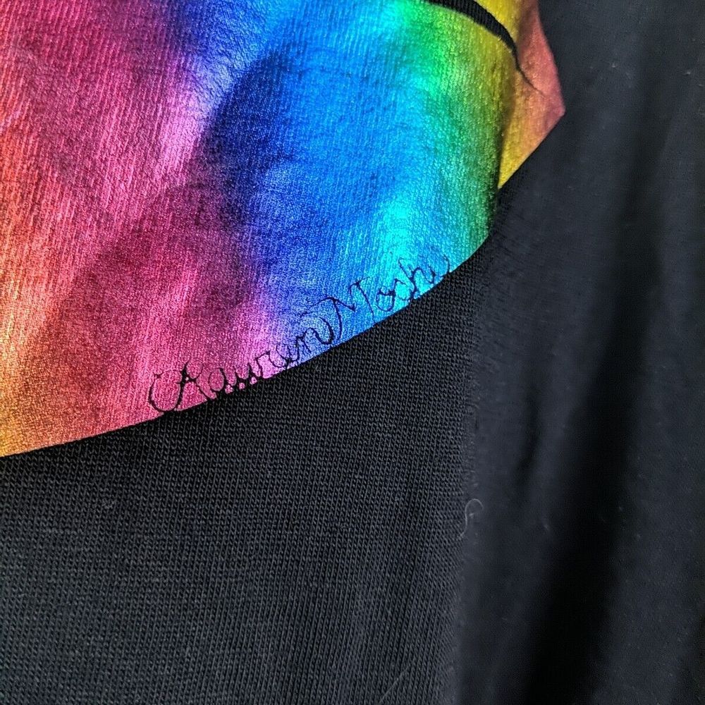 Lauren Moshi Hi Lo Dress Electric Lips Rainbow Size XL Lightning Tshirt Knit - Picture 5 of 10